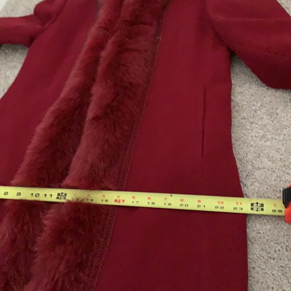 Marvin Richards lambs wool Fox Fur long coat - Picture 14 of 16